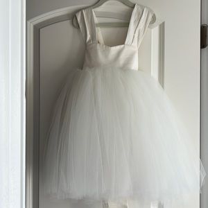 Gorgeous hand made flower girl dress